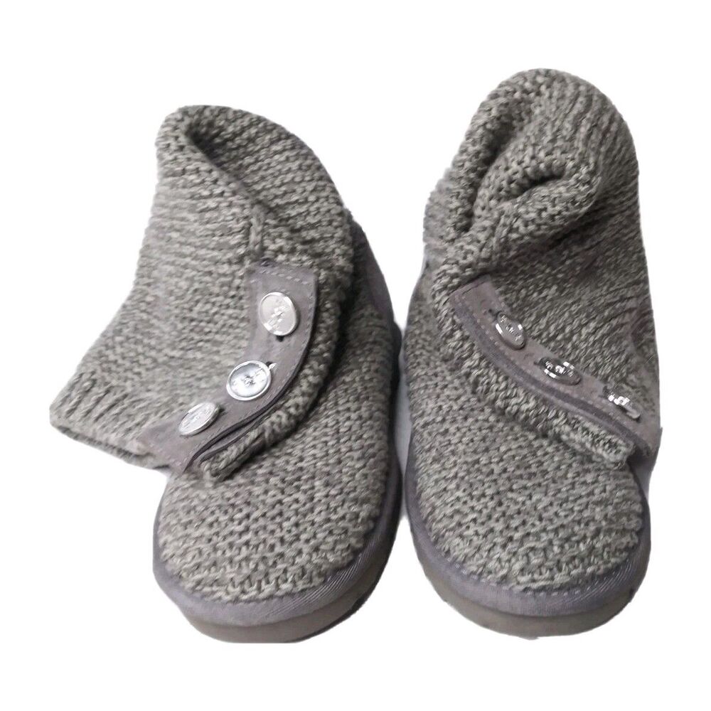 UGG Purl Cardy Knit Boots Women's Size 6  Light Green 1094949
